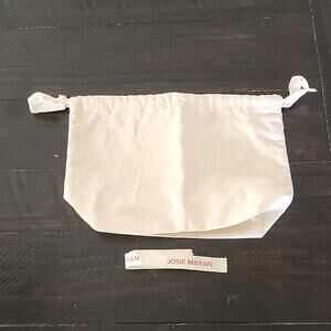 JOSIE MARAN Bag Drawstring Natural Material Makeup Travel Beach Bag